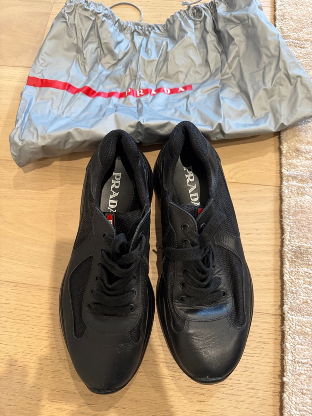 PRADA
Men's America's Cup Leather Sneakers size 9